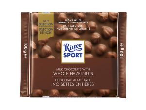 Ritter Sport Milk Chocolate with Whole Hazelnuts - 100g